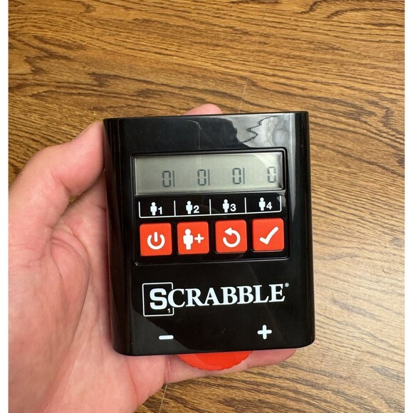 Scrabble Electronic Scoring Crossword Board Game Hasbro‎ Open Box - Picture 8 of 14